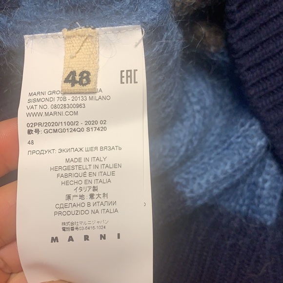 MARNI - Marni crew neck sweater with multicolor bands - Picture 5 of 9